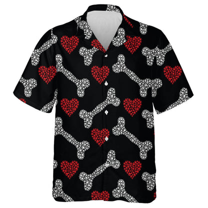 Cnámha Agus Croí Déanta As Lorg Chait Agus Madraí Léine Haváís, Bronntanas Léine Haváíais, Bronntanas Nollag