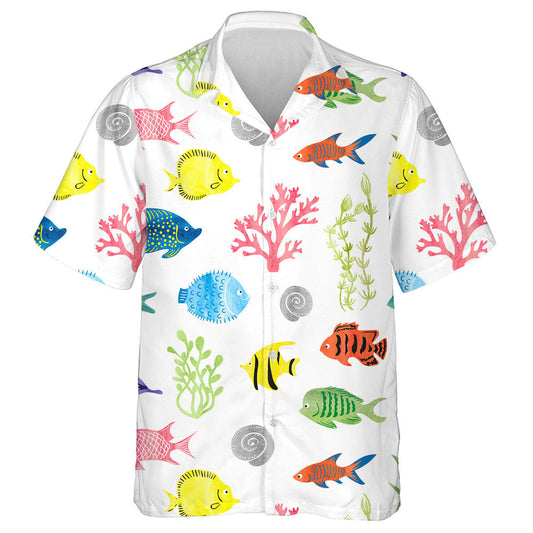 Iasc Dathúla Créatúir Faoi Uisce agus Éisc Dhearadh Léine Haváís, Bronntanas Léine Haváís, Bronntanas Nollag