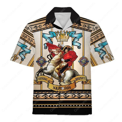 Napoleon Trasnú Na hAlpa Léine Aloha Haváís Shorts Haváís Trá Muinchille Gearr, Bronntanas Léine Haváís, Bronntanas Nollag