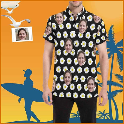 Bláthanna Nóinín ar Ghrianghraf Dubh Léine Haváís Saincheaptha, Bronntanas Léine Haváí, Bronntanas Nollag