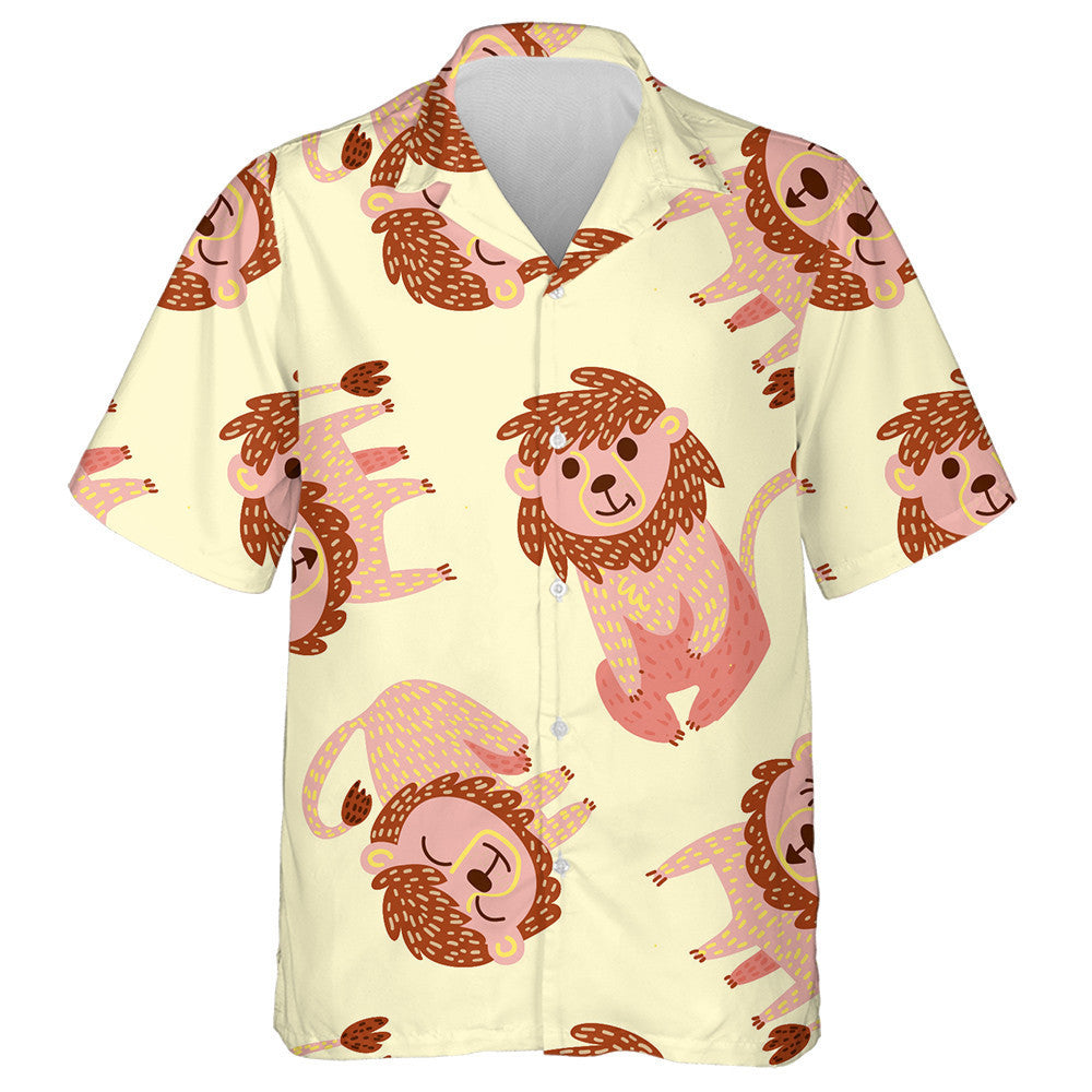 Leon Greannmhar I Nóiméid Éagsúla Ar Chúlra Buí Léine Haváís, Bronntanas Léine Haváíais, Bronntanas Nollag