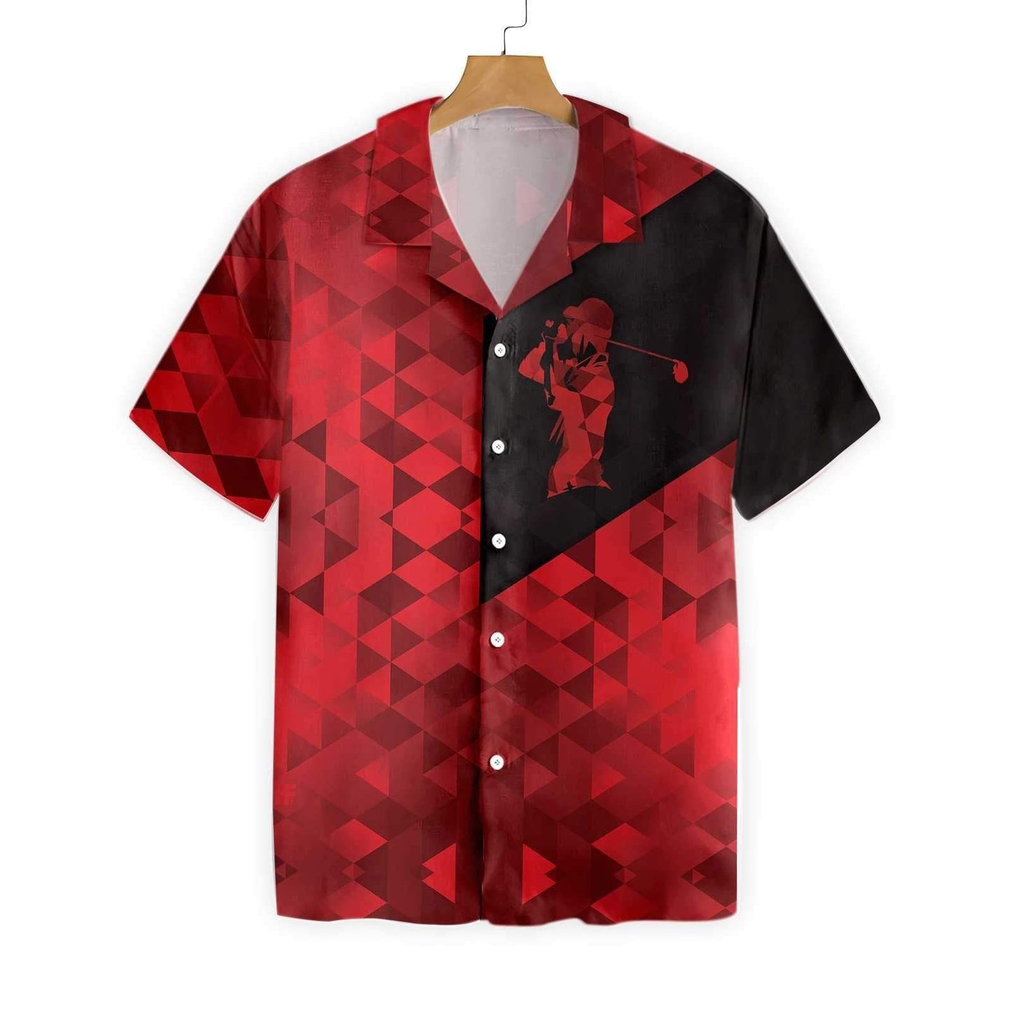 Gailfeoir teibí Dubh Agus Dearg Haváis Aloha Shirt Shorts Haváís Trá Muinchille Gearr , Bronntanas Léine Haváise, Bronntanas Nollag