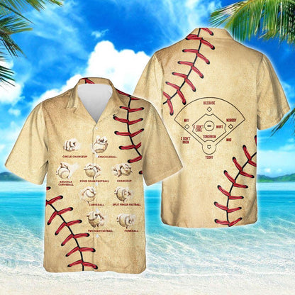 Baseball Pitching Grips Hawaiian Shirt,Hawaiian Shirt Gift, Christmas Gift