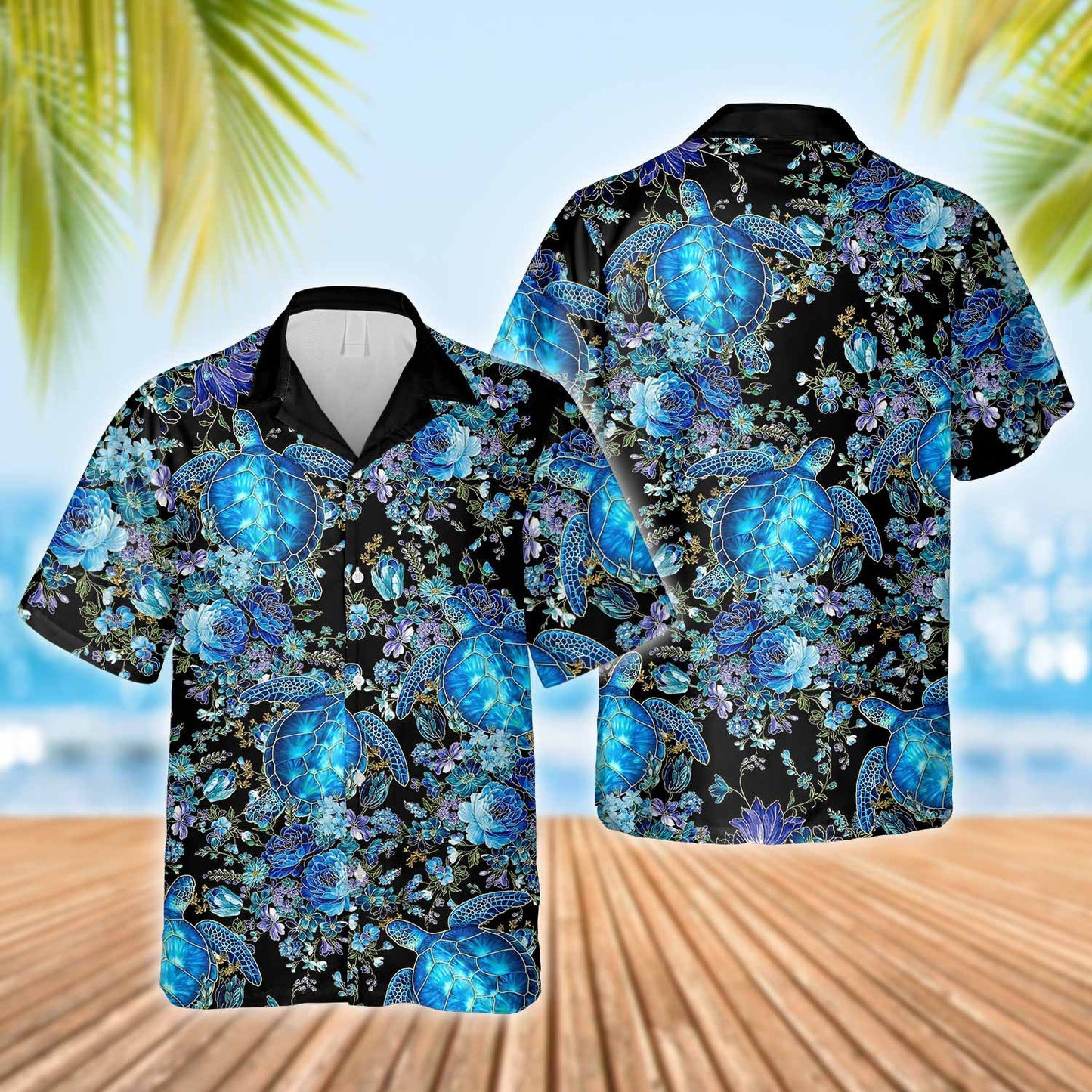 Salty Lil' Beach - Turtle Pattern Hawaiian Shirt,Hawaiian Shirt Gift, Christmas Gift