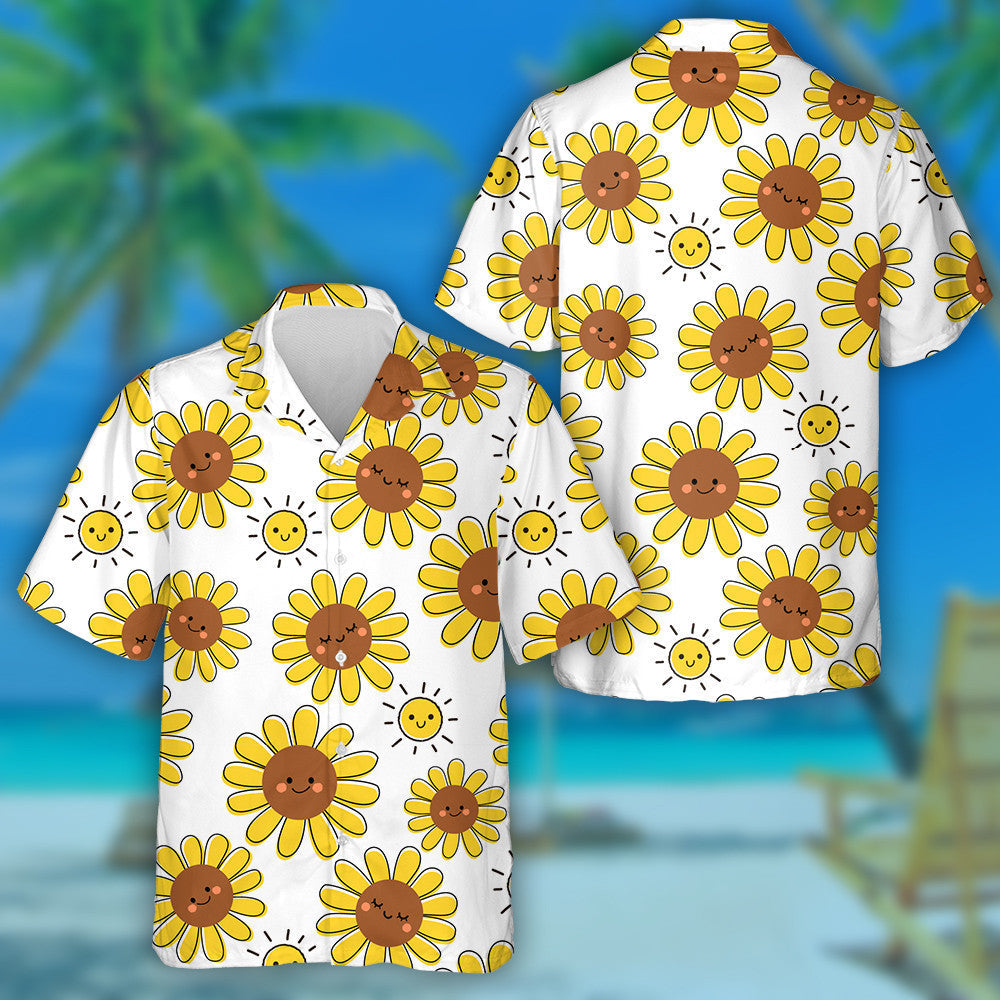 Cartún Shona Childish Miongháire Gréine Agus Patrún Lus na Gréine Léine Haváís, Bronntanas Léine Haváís, Bronntanas Nollag