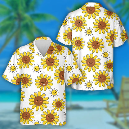 Cartún Shona Childish Miongháire Gréine Agus Patrún Lus na Gréine Léine Haváís, Bronntanas Léine Haváís, Bronntanas Nollag