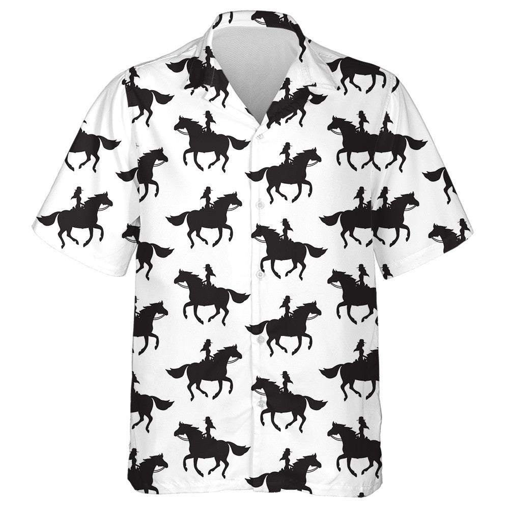 Cailín Bó Buí ag Marcaíocht ag Rith Scáthchruth Capall Léine Haváíais, Bronntanas Léine Haváís, Bronntanas Nollag