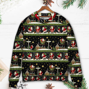 Christmas Santa Claus Big Night Ugly Christmas Sweater, Christmas Ugly Sweater, Christmas Gift, Gift Christmas 2024