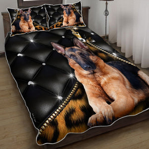 Dog German Shepherd Magic Quilt Bedding Set  Bedroom Set Bedlinen 3D Bedroom 3D,Bedding Christmas Gift,Bedding Set Christmas