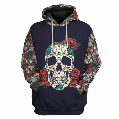 Éadaí Cochaillín Tléine Saincheaptha 3D Skull