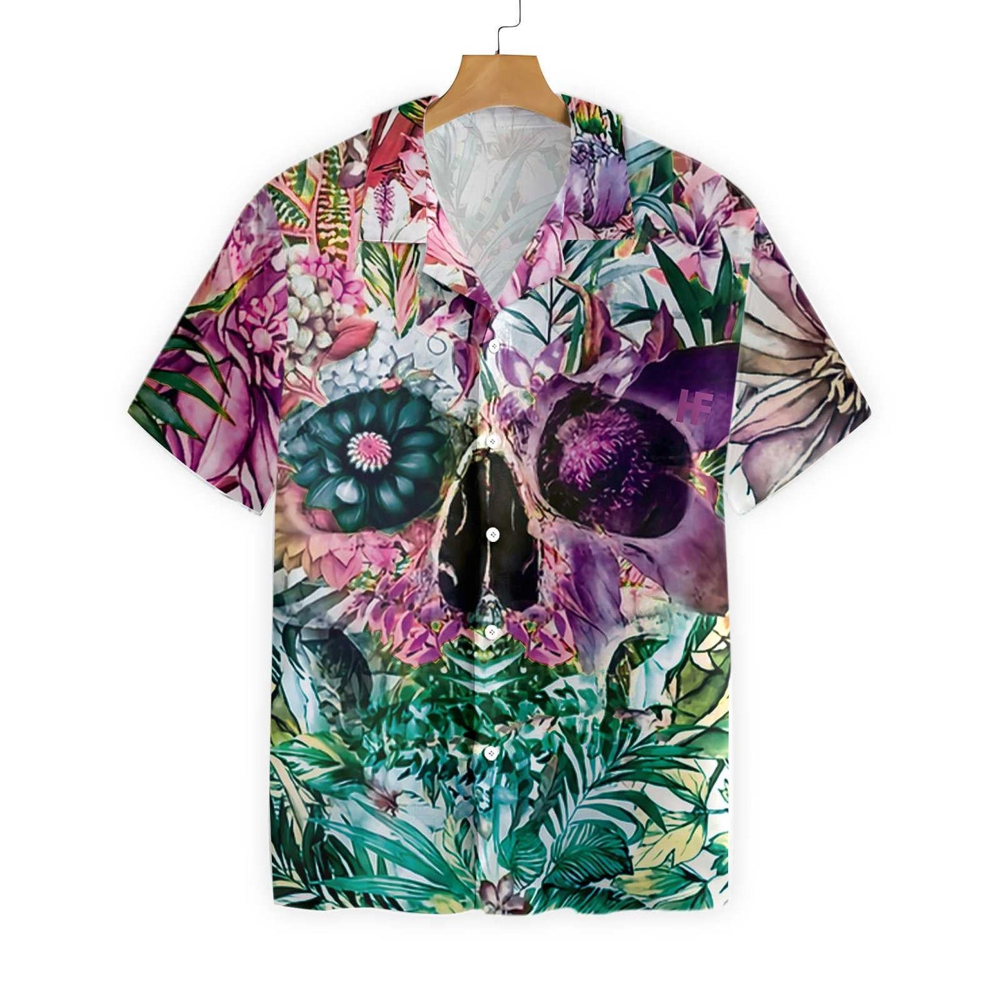 Enticing Summer Tropical Skull Design Hawaiian Shirt,Hawaiian Shirt Gift, Christmas Gift