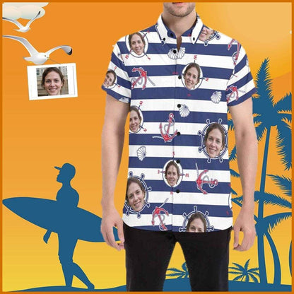 Blue Stripes Pink Ancaire Grianghraf Saincheaptha Léine Haváís, haváíais Don Bronntanas