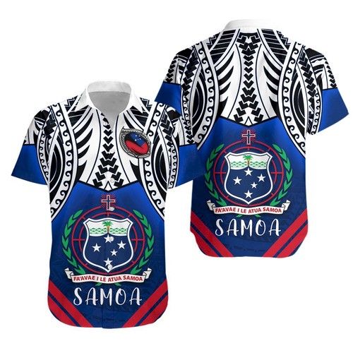 Samoa Rugby Hawaiian Shirt, Hawaiian Shirt Gift, Christmas Gift