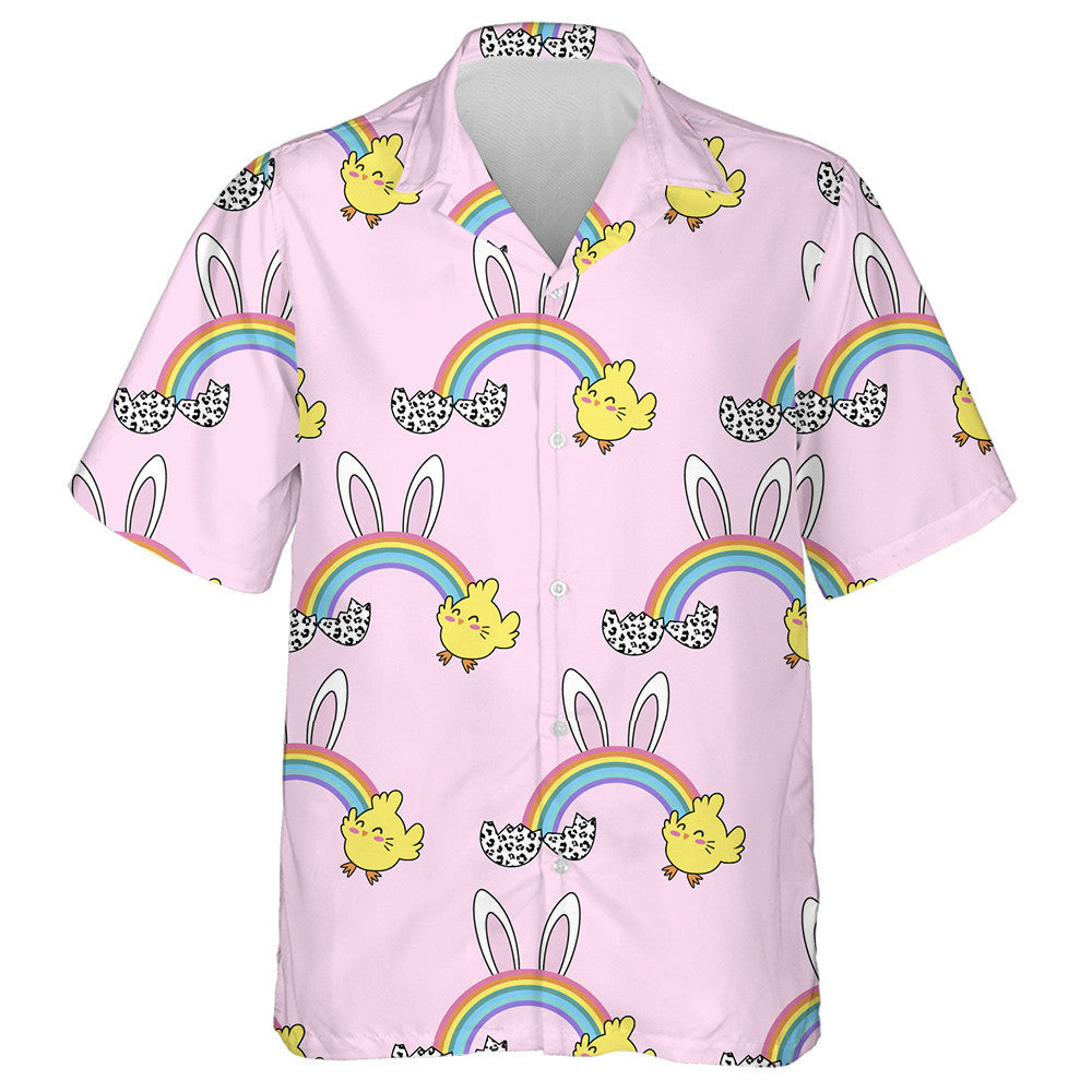 Bogha Báistí an Earraigh le Coinín Coinín Agus Léine Gleoite Haváís sicín, Bronntanas Léine Haváís, Bronntanas Nollag