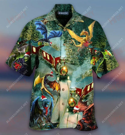 Traein na Nollag Dragons Gearr Léinte Haváís Léinte Aigéin Thrópaiceacha Léinte Haváís is Fearr Léinte haváíais do Mhná, Bronntanas Léine Haváís, Bronntanas Nollag