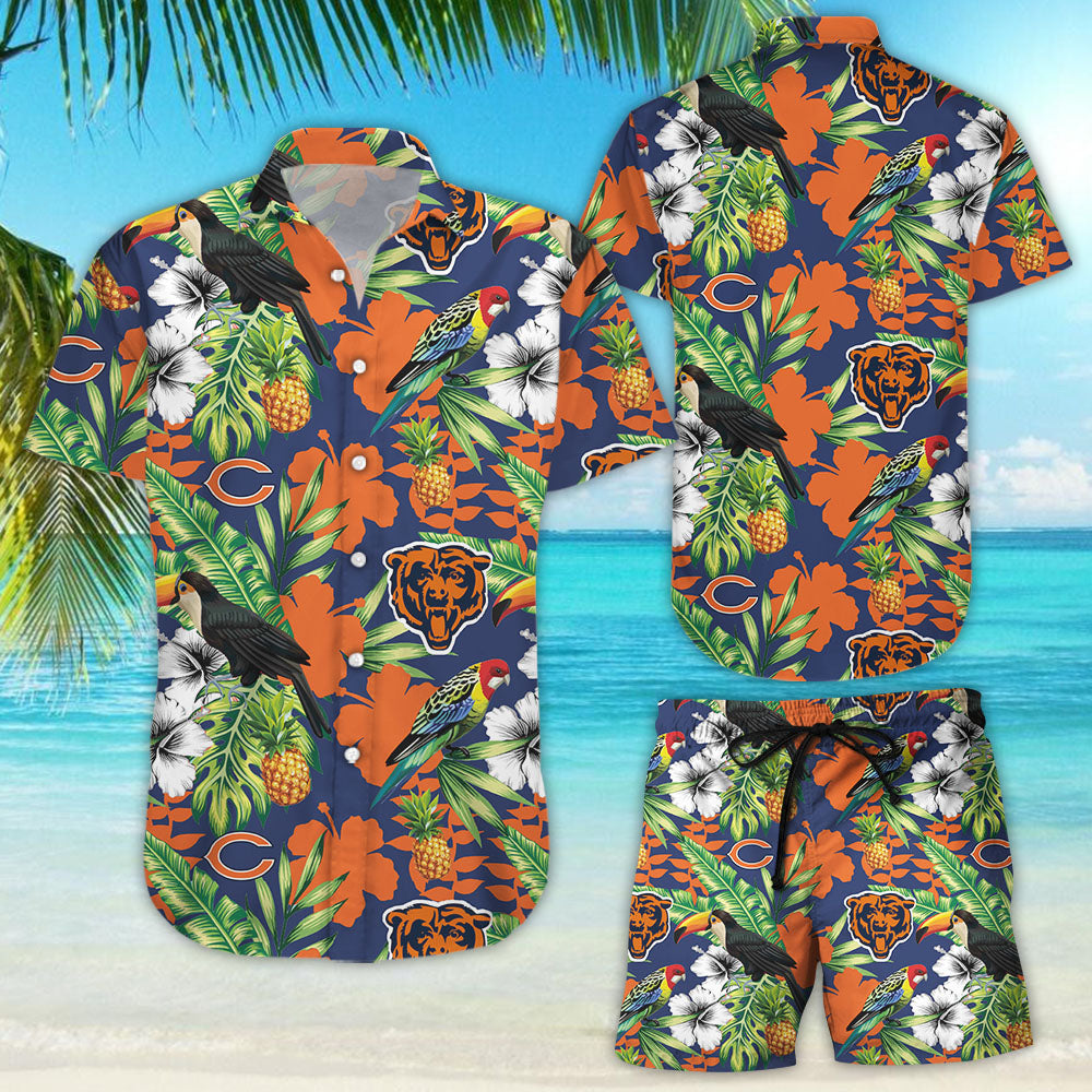 Chicago Bears Nfl Hawaiian Shirt_Hawaiian Shirt Gift, Christmas Gift