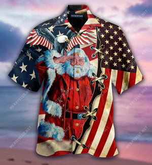 Patriotism America Christmas Hawaiian Shirt Gift For Veteran, Hawaiian Shirt Gift, Christmas Gift