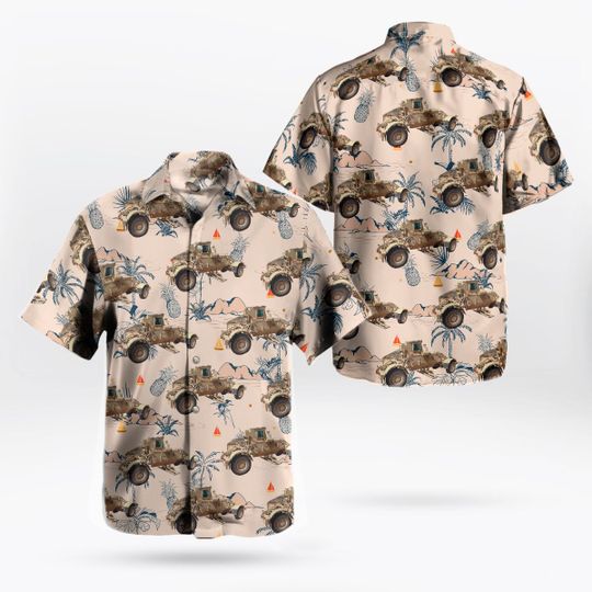 Canadian army husky hawaiian shirt -Hawaiian Shirt Gift, Christmas Gift