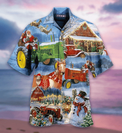 Find Christmas Farm Hawaiian Shirt_Hawaiian Shirt Gift, Christmas Gift