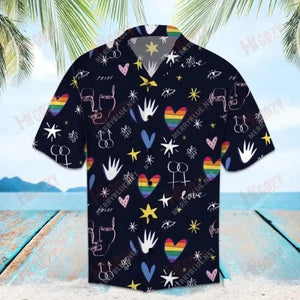 Amazing Lgbt - Short Sleeve Shirt Vacation Tropical Shirts Best Hawaiian Shirts Hawaiian Shirts For Women, Hawaiian Shirt Gift, Christmas Gift