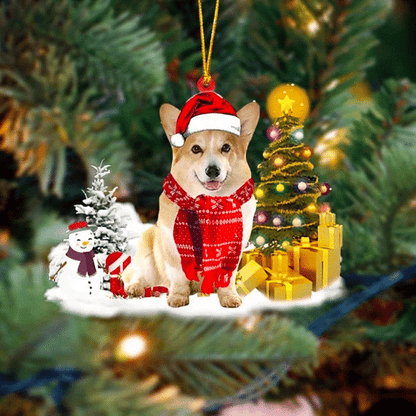 Corgi Christmas Ornament, Christmas Gift, Christmas Decoration