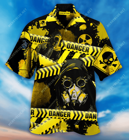 Radiation Totally Rad Hawaiian Aloha Shirt Hawaiian Shorts Beach Short Sleeve, Hawaiian Shirt Gift, Christmas Gift