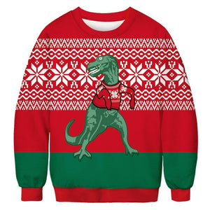 Dinosaur Christmas Ugly Christmas Sweater, Christmas Gift, Gift Christmas 2024