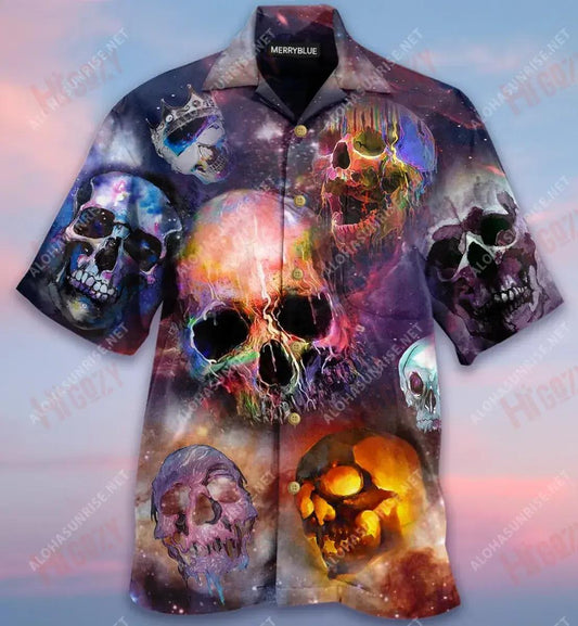 Tá an Saol Gearr, Ná Cas ina Chloigeann Léine Haváise Unisex Caitheamh aimsire Léinte Tropacha Léinte Crazy Haváis Léinte haváíais d'Fhir, Bronntanas Léine Haváís, Bronntanas Nollag