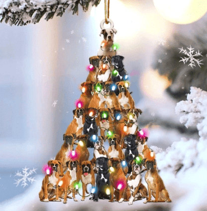 Boxer Christmas Ornament, Christmas Ornament Gift, Christmas Gift, Christmas Decoration