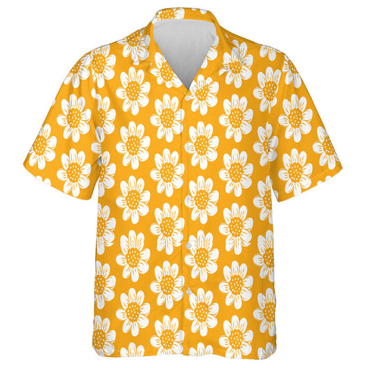 Lusanna Gréine Bán Ideal Péinteáilte le Láimhe Ar Chúlra Oráiste Léine Haváíais, Bronntanas Léine Haváíais, Bronntanas Nollag