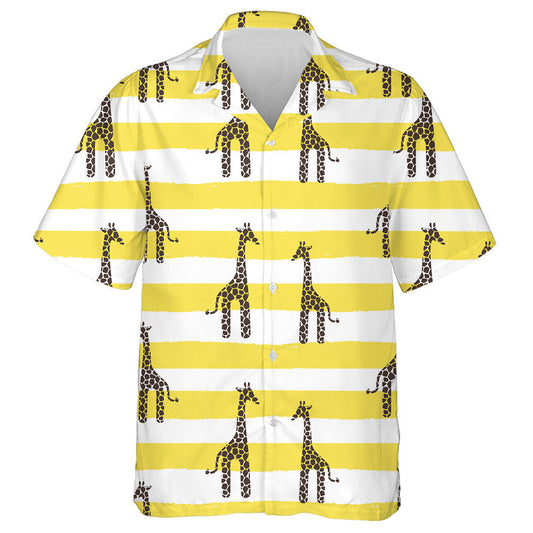 Péinteáil Patrún Sioráf Leanbh Buí Agus Bán Stráice Léine Haváís, Bronntanas Léine Haváís, Bronntanas Nollag