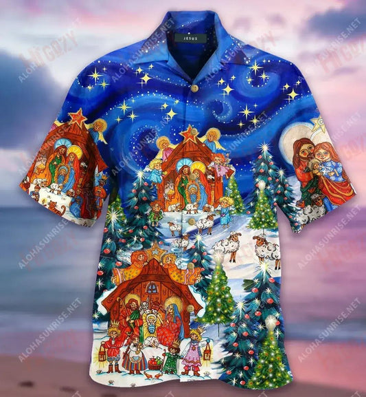 Is Faoi Íosa Unisex Léine Haváís Caitheamh aimsire Gearr Muinchille Oirbheartaíochta Léinte haváíais Léinte haváíais do Mhná, Bronntanais Léine haváíais, Bronntanas Nollag