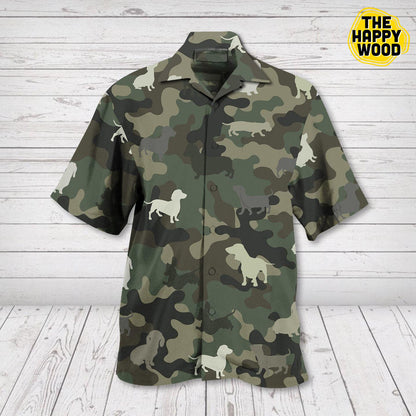 Dachshund Army Hawaiian Hawaii Shirt, Hwaiian For Gift