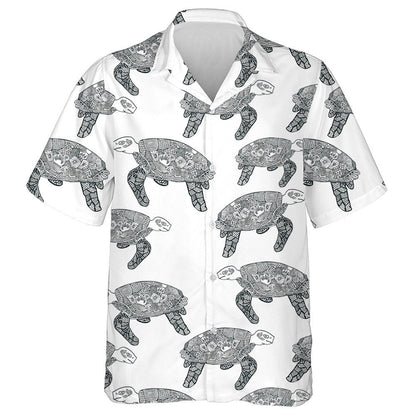 Lámh-tharraingt Eitneach le Turtar Léine Haváís Dubh Agus Bán, Bronntanas Léine Haváís, Bronntanas Nollag