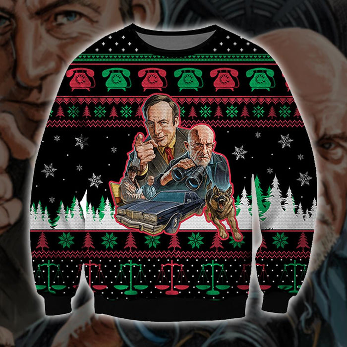 Battle Call Saul Knitting Pattern 3D Print Ugly Sweater Hoodie All Over Printed,Christmas Ugly Sweater,Christmas Gift,Gift Christmas 2022