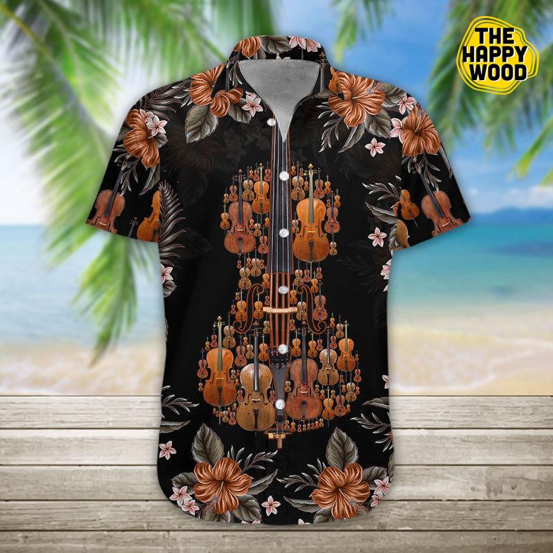 Cello 3D Hawaiian Hawaii Shirt, Hwaiian For Gift