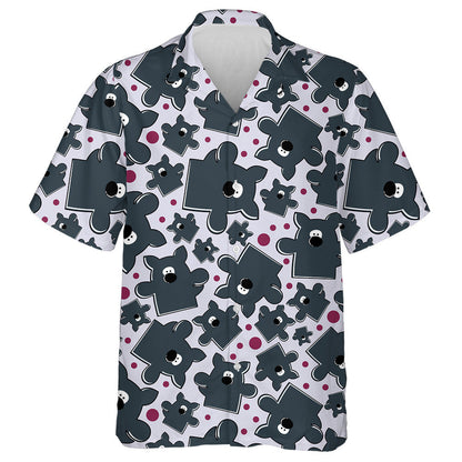 Mac Tíre Nice Agus Ponc Dearg ina Phuzal Jigsaw Léine Haváís, Bronntanas Léine Haváíais, Bronntanas Nollag