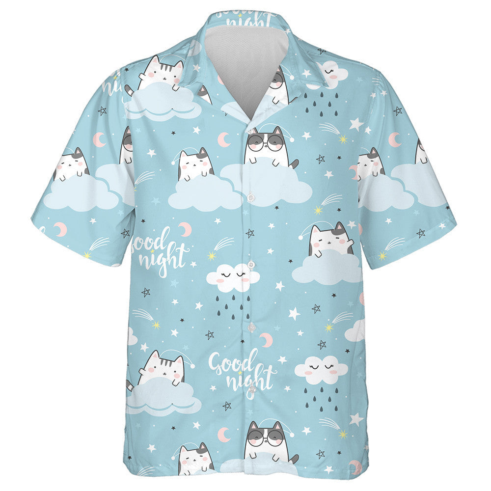Good Night Collection Cute Cats Sleeping Hawaiian Shirt, Hawaiian Shirt Gift, Christmas Gift