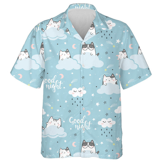 Good Night Collection Cute Cats Sleeping Hawaiian Shirt, Hawaiian Shirt Gift, Christmas Gift