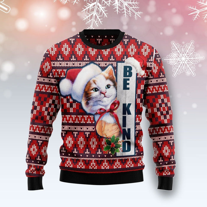 Cat Be Kind Ugly Christmas Sweater,Christmas Gift,Gift Christmas 2022