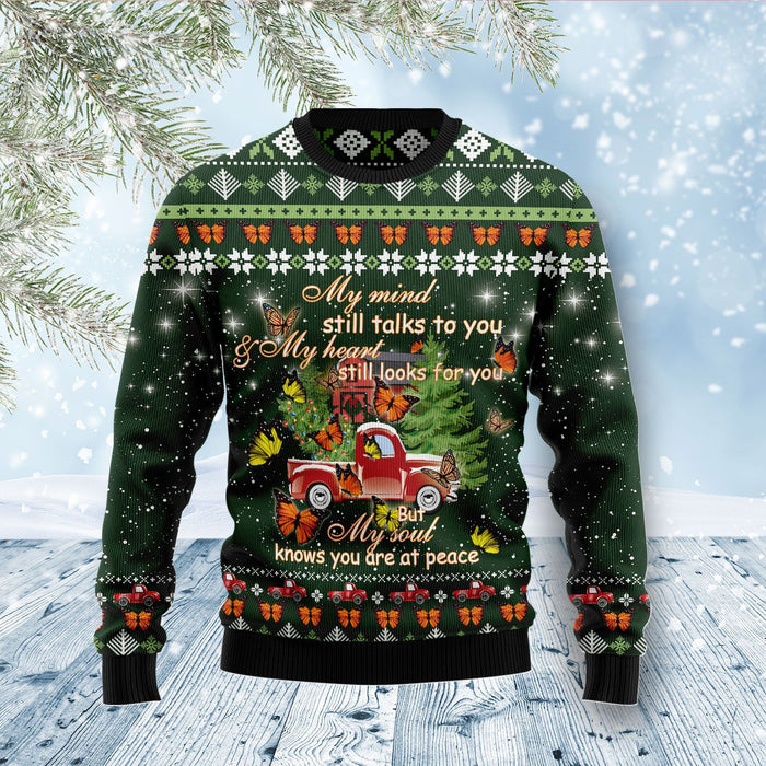 Butterfly Christmas Season My Mind Ugly Christmas Sweater, Christmas Ugly Sweater,Christmas Gift,Gift Christmas 2022