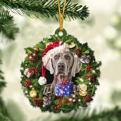Weimaraner And Christmas Gift For Her Gift For Him Gift For Weimaraner Lover Ornament, Christmas Gift,Christmas Decoration