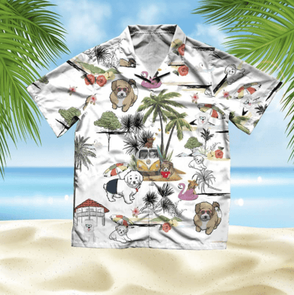 Maltipoo Beach Style Pretty Ornamental Hawaiian Shirt,Hawaiian Shirt Gift, Christmas Gift