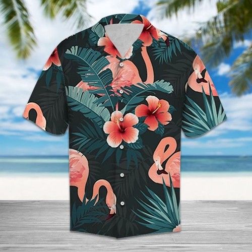 Flamingo Tropical Hawaiian Shirt Summer_ Hawaiian Shirt Gift, Christmas Gift