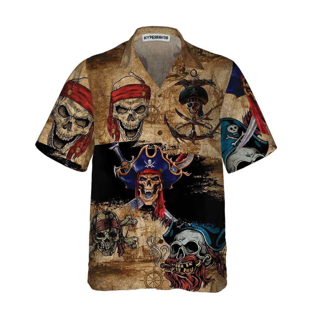 Horror Skull Pirate Who Is The Winner Hawaiian Shirt, Hawaiian Shirt Gift, Christmas Gift