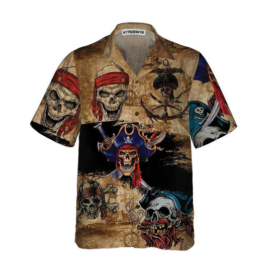 Horror Skull Pirate Who Is The Winner Hawaiian Shirt, Hawaiian Shirt Gift, Christmas Gift