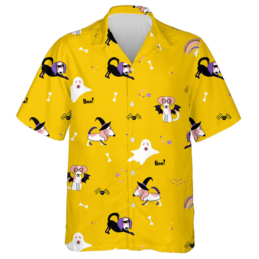 Halloween Beagle Dog In Masquerade Costumes Hawaiian Shirt, Hawaiian For Gift