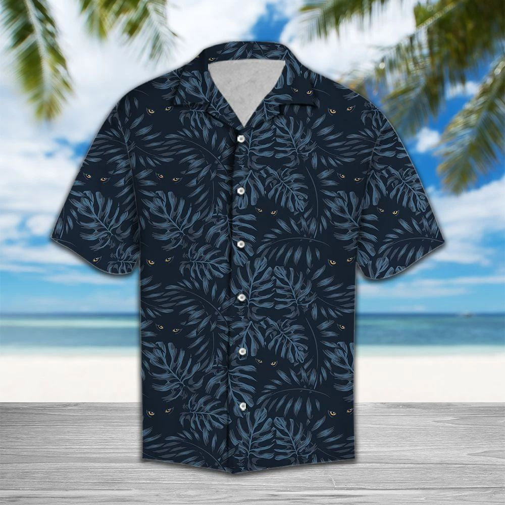 Eyes Of Black Cat Outstanding Design Hawaiian Shirt,Hawaiian Shirt Gift, Christmas Gift