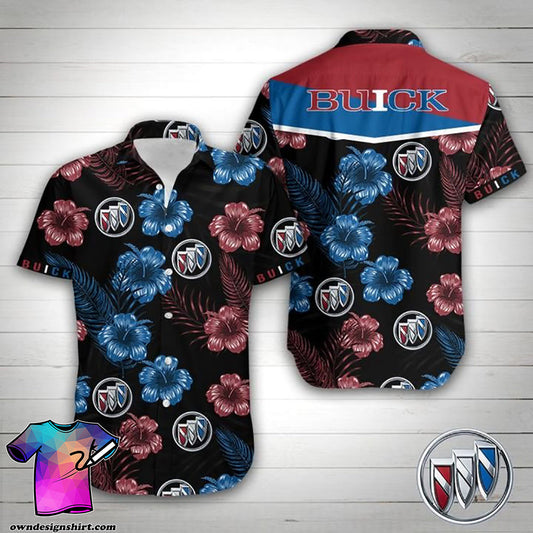 Buick Tropical Flower Hawaiian Shirt,Hawaiian Shirt Gift, Christmas Gift