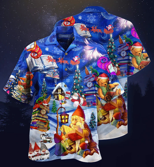 Shirts Reading Book On Christmas Design Hawaiian Shirt,Hawaiian Shirt Gift, Christmas Gift